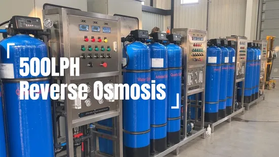 500lph Water Filter Machine Water Purification System RO Water Treatment Reverse Osmosis System for Commercial Use Factory Price